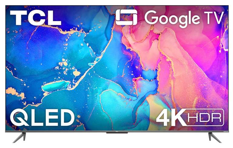 TV 50" TCL 50C631 2022 - 4K UHD, QLED, Google TV
