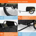 Remorque de vélo Duramaxx Mountee - 130L, Charge Max. 60kg, Toile en Nylon avec Protection Anti-Pluie (Via Coupon - Vendeur Tiers)
