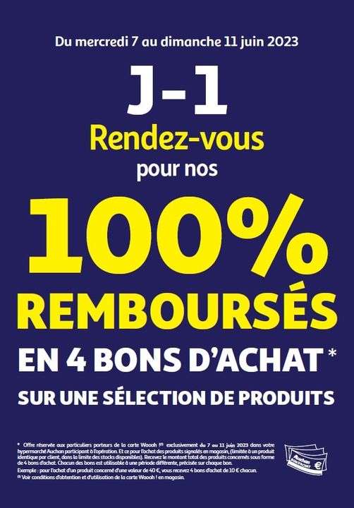 Sélection de 100 produits 100% remboursés en 4 Bons d'achat - Béziers (34)