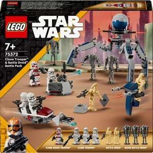 Jouet Lego Star Wars 75372 Pack de Combat des Clone Troopers et Droïdes de Combat (via 7,5€ de fidélité)