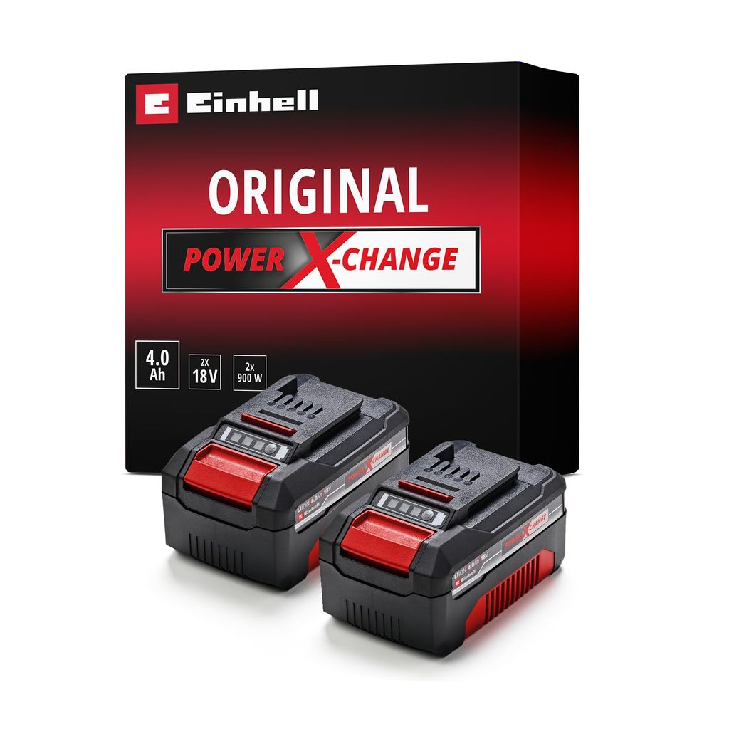 2 batteries Einhell 4.0 Ah