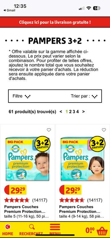 Couches Pampers Taille 5 - Promos Soldes Hiver 2024