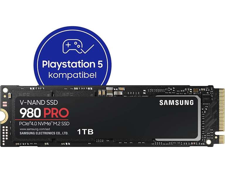 SSD Interne NVMe M.2 PCIe 4.0 Samsung 980 Pro - 1 To (Amazon Allemand)