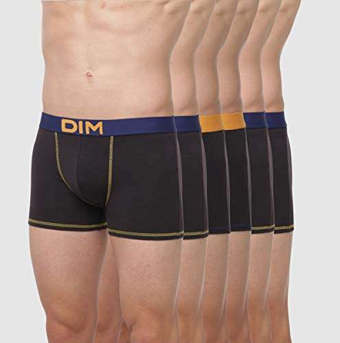 Lot de 6 Boxers homme Dim Mix and Colors Coton Stretch Confort