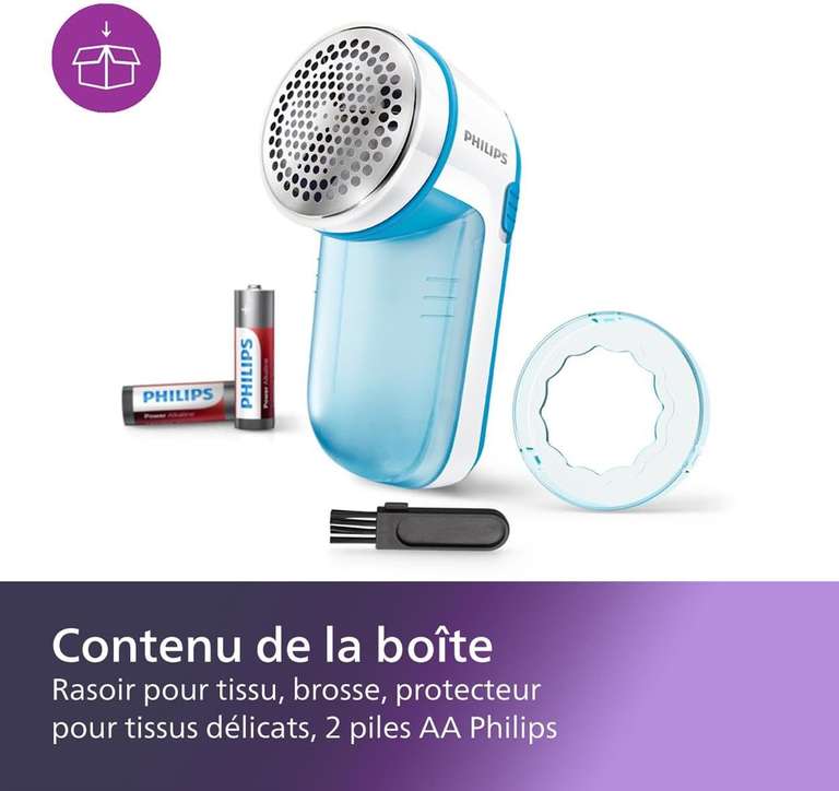 Rasoir Anti-bouloche et Anti-Peluche Philips - Bleu (Frontaliers Belgique)