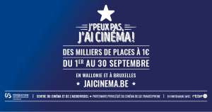 21.000 places de Cinéma à 1€ (Frontaliers Belgique)
