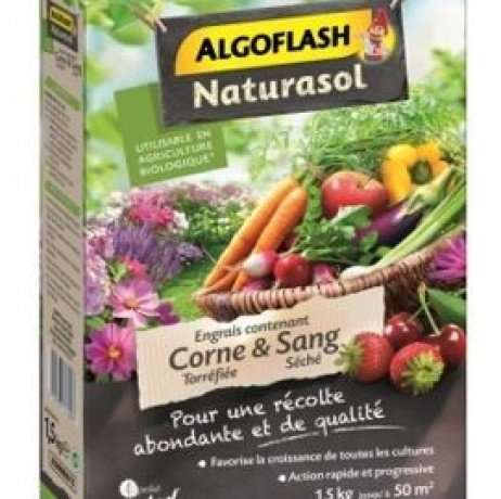 Engrais Algoflash Corne et Sang - 1,5 Kg