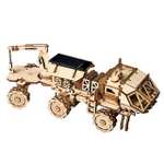 Puzzle 3D / Maquette en bois Robotime avec panneau solaire - Modèle au choix (Entrepôt Belgique)