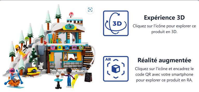 Jouet Lego Friends Les Vacances au Ski 41756 (via 16.25EUR de fidélité)
