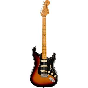 Sélection de guitares électriques Fender Vintera II en promo - Exemple : Stratocaster 70s MN 3-Color Sunburst