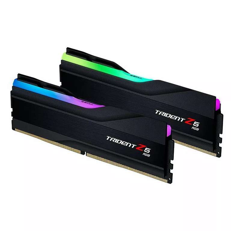 Kit Mémoire RAM DDR5 G.Skill Trident Z5 Noir RGB - 32 Go (2 x 16 Go), 6400 MHz, CL32 (F5-6400J3239G16GX2-TZ5RK)