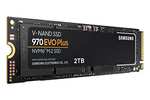 SSD interne M.2 NVMe Samsung 970 EVO Plus (MZ-V7S2T0BW) - 2 TB, TLC 3D, Cache DRAM, Jusqu'à 3500-3300 Mo/s