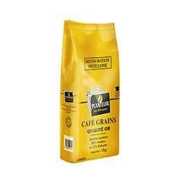 Lot de 2 paquets de café en grain Planteur des Tropiques Qualité Or - 2 x 1 kg