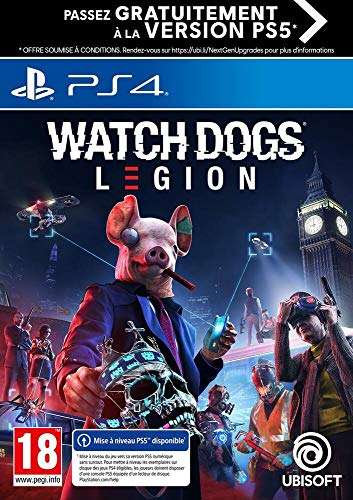 Watch Dogs Legion sur PS4, mise à niveau PS5 gratuite (vendeurs tiers)