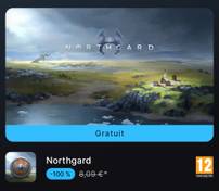 Northgard Gratuit sur iOS et Android (Dématérialisé - Epic Games)