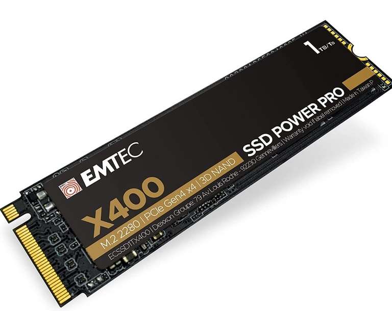SSD interne M.2 NVMe Emtec X400 Power Pro - 1 To, PCIe Gen4.0