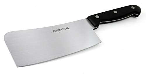 Couteau à viande Nirosta - Acier Inoxydable, Noir, 35 x 7,5 x 1,5 cm