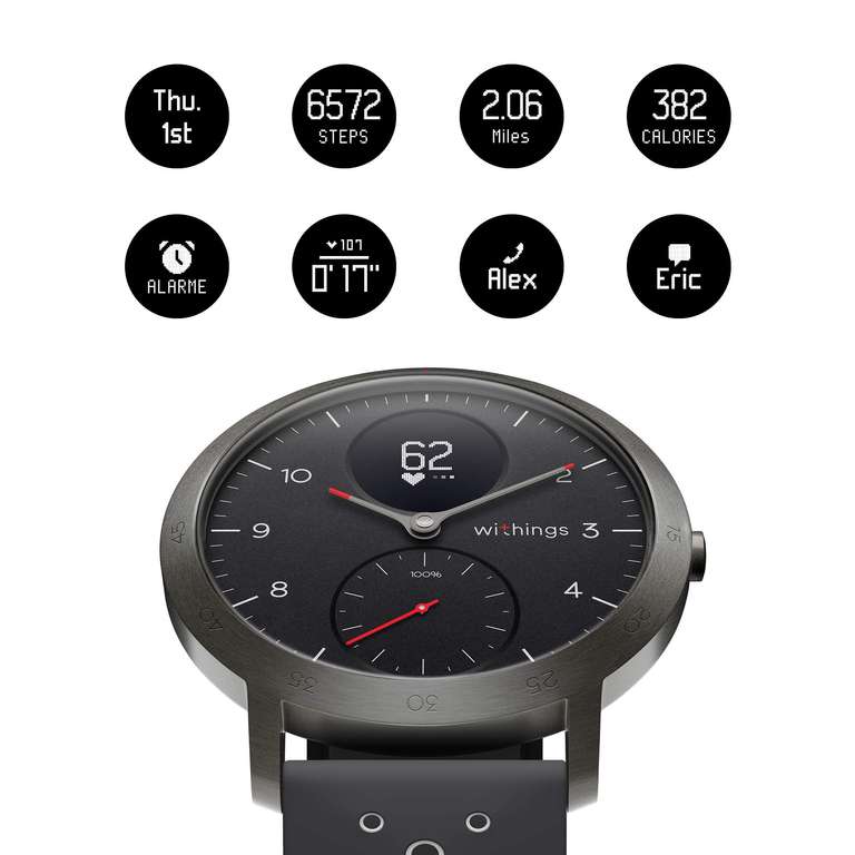 Montre connectée Hybride Withings Steel HR Sport - 40mm