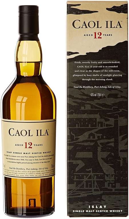 Bouteille de Whisky single malt Caol Ila 12 ans (70 cl)