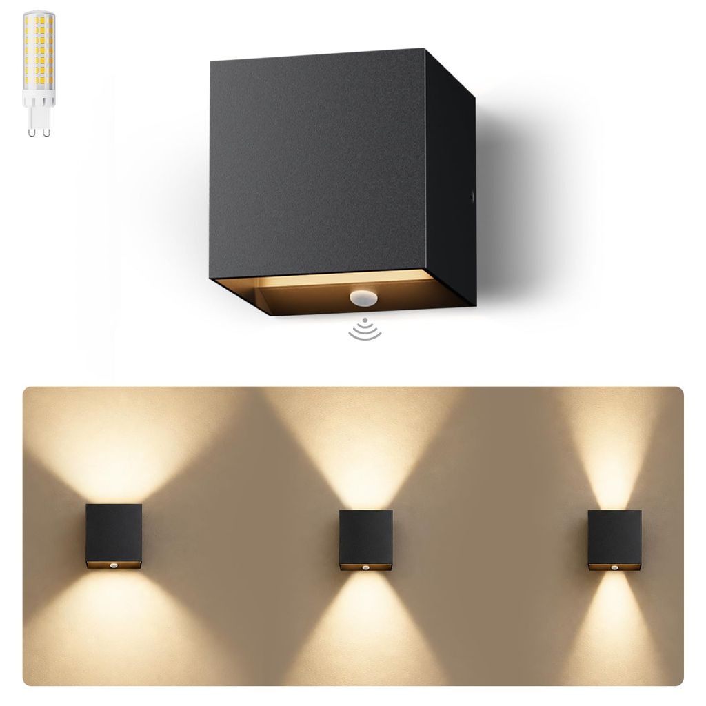 Lampe Murale LED Avec Détecteur de Mouvement Kyotech - Intérieur/Extérieur, 3000K, 6W, 820LM, IP65 (via coupon - vendeur tiers)