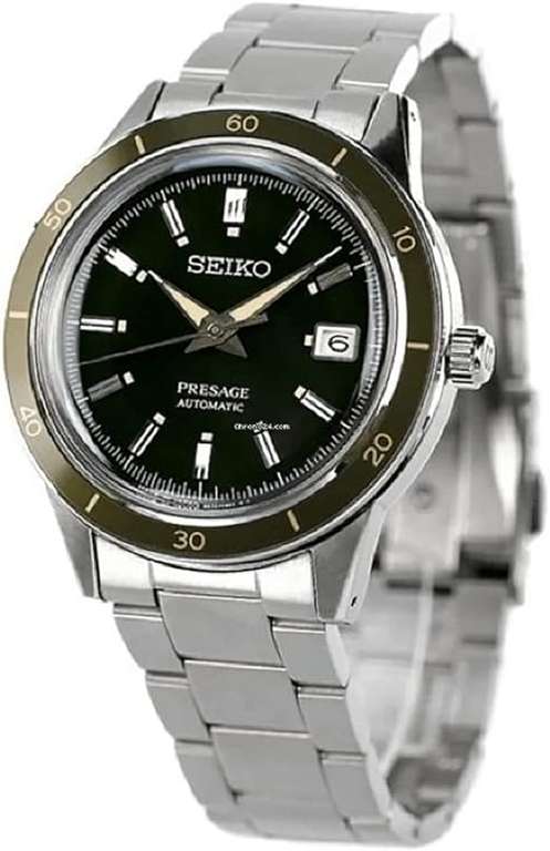 Montre Seiko Presage Style 60s - Automatique, Cadran Vert, Bracelet Acier 40,8 mm
