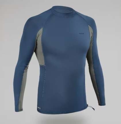 T-shirt manches longues Olaian Surf Top 500 - Anti-UV, Green, Taille au choix