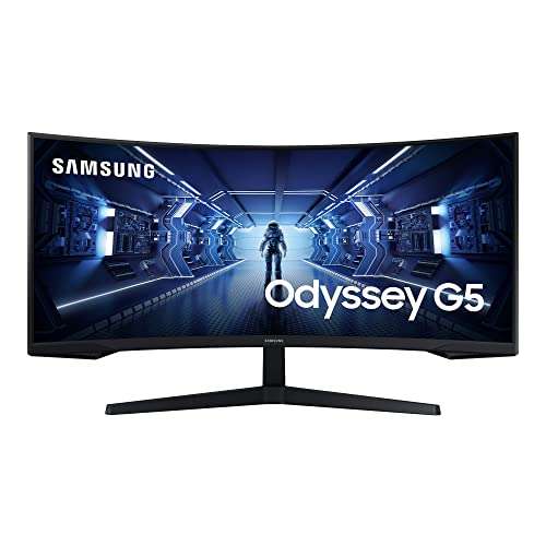 Ecran PC incurvé 34" Samsung Odyssey G5 (C34G55) - 3440x1440p (UWQHD), HDR10, Dalle VA, 165 Hz, 1 ms, FreeSync Premium HDMI