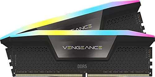 Kit Mémoire RAM DDR5 Corsair Vengeance RGB - 32 Go (2 x 16 Go), 6000 MHz, CL36, DIMM (CMH32GX5M2D6000C36)