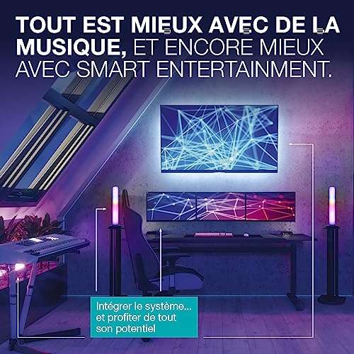 LEDVANCE Tête d'éclairage du système de rail SMART Tracklight WiFi,blanc, 8W, 500lm, tête directionnelle, blanc réglable 3000K-6500K, contrôlable par application, compatible , Google, etc LEDVANCE Tête d'éclairage du système de rail SMART Tracklight WiFi,blanc, 8W, 500lm, tête directionnelle, blanc réglable 3000K-6500K, contrôlable par application, compatible , Google, etc