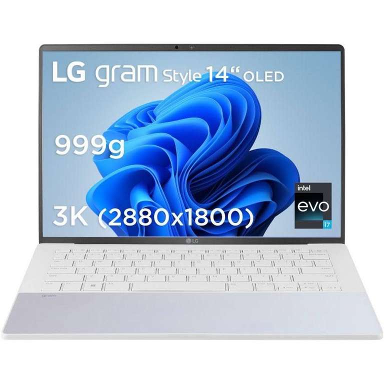 PC Portable 14" LG gram Style 14Z90RS -OLED 3k WQXGA+, Intel Core i7, 16 Go de RAM 16Go, SSD 1To NVMe, Windows 11 Home Plus