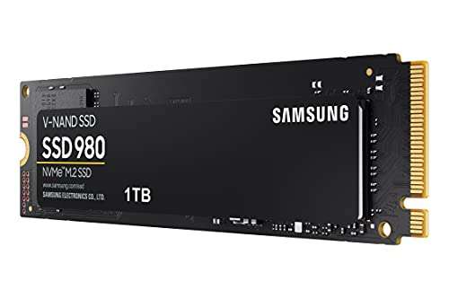 SSD interne M.2 NVMe Samsung 980 (MZ-V8V1T0BW) - 1 To, TLC 3D, Jusqu'à 3500-3000 Mo/s