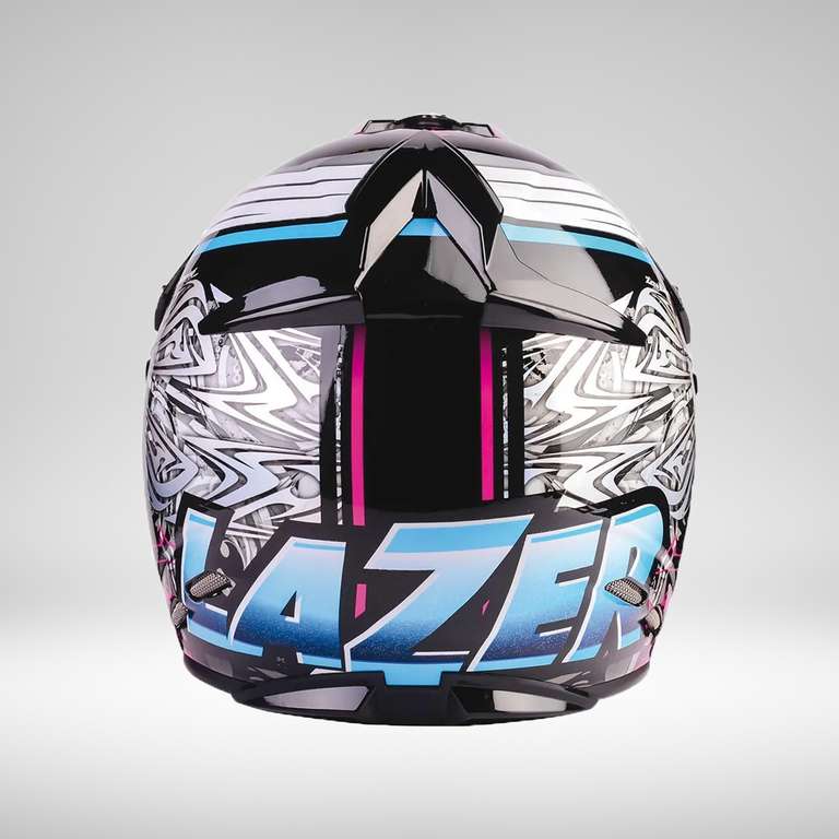 Casque moto cross Lazer MX-8 Flash - Fibre de verre, homologué ECE 22.05, Taille M/L/XL (dgriff-moto.com)