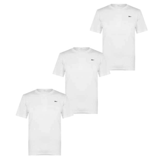 Lot de 3 Tee-shirts Homme Reebok - Noir ou Blanc