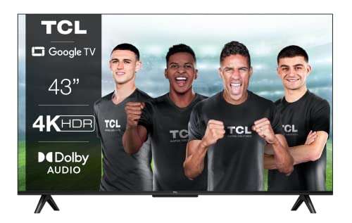 TCL 43P639 - Smart TV 43" avec 4K HDR, Ultra HD, Google TV, Game Master, Dolby Audio, Google Assistant intégré (Via coupon)
