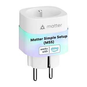 Prise Connectée Matter Meross - Type E, Prise WiFi avec MSS, Compatible HomeKit/Google Home (via coupon)