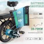 Vélo électrique pliable Hitway BK5 avec pompe et cadenas (vendeur tiers)