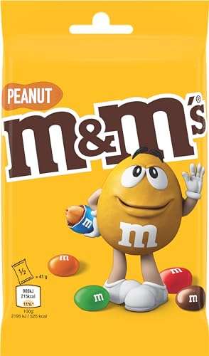 Bonbons Chocolat au Lait et Cacahuètes M&M's Peanut - 16 sachets de 82g