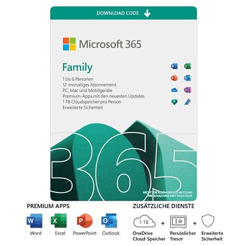 Microsoft 365 Famille + Notion 360 Deluxe Total Protection 12 Mois + 3 Mois offerts (Dématérialisé)