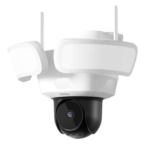Caméra de Surveillance Exterieur Filaire AOSU - 3K, WiFi avec Projecteur (Vendeur Tiers)