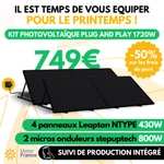 Kit Plug and Play 4 Panneaux Ntype Leapton Stepuptech - 1720W