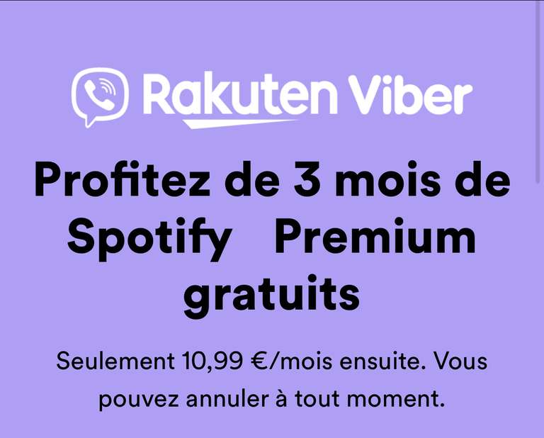 [Nouveaux Clients] 3 mois d'abonnement à Spotify Premium offerts