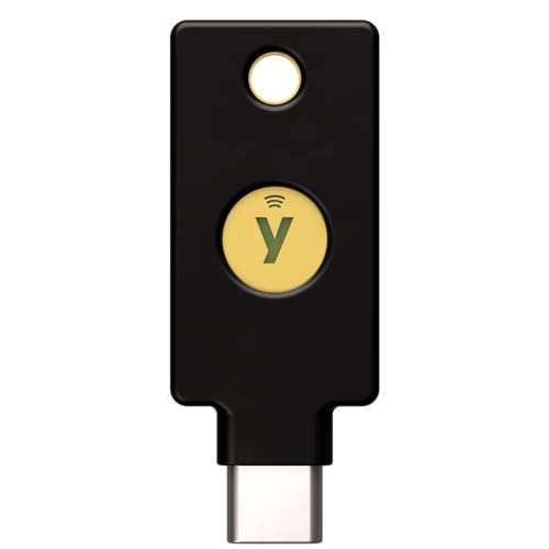 Clé de sécurité USB-C Yubico Yubikey NFC Noir
