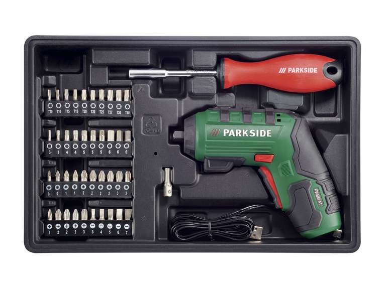 Boîte à outils avec visseuse sans fil Parkside PWBM A1