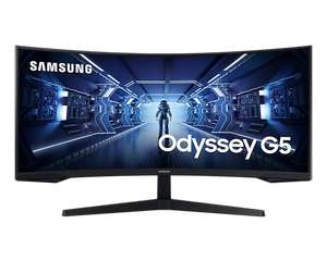 Ecran PC Incurvé 34" Samsung Odyssey G5 - UWQHD (3440 x 1440) , Dalle VA, 1 ms, 165Hz