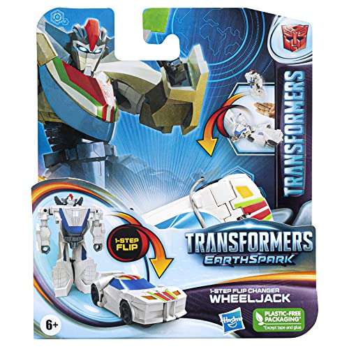 Figurine Transformers Earthspark Wheeljack 1-Step Flip Changer - 10 cm