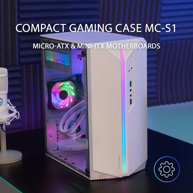 Boîtier PC MARS GAMING Boîtier Gaming Compact Micro-ATX MC-400