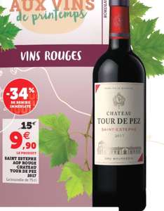 Bouteille de vin Bordeaux Saint Estephe Tour de Pez 2017 - 75 cl