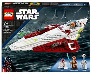 Lego Star Wars Le chasseur Jedi d’Obi-Wan Kenobi 75333 (Via 6,39€ sur la Carte fidélité)