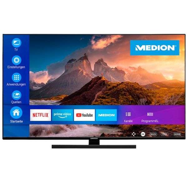 TV 50" Medion X15040 (MD 30606) - QLED Television, UHD Smart TV, 4K Ultra HD, Dolby Vision HDR, Dolby Atmos, HDMI 2.1, MEMC