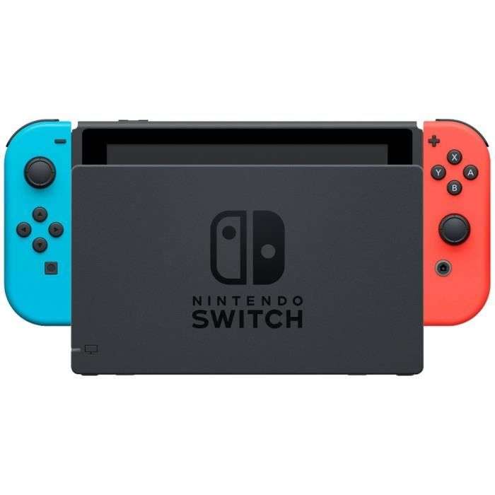 Pack Console Nintendo Switch Bleu Néon & Rouge Néon + Miitopia (+25.9€ sur la cagnotte CDAV)